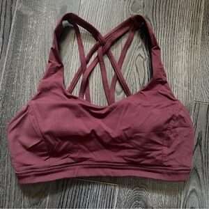 Lululemon Athletica Maroon Sports Bra - Sz 6